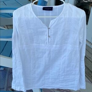 Piazza Sempione White Blouse made in Italy IT 44 S